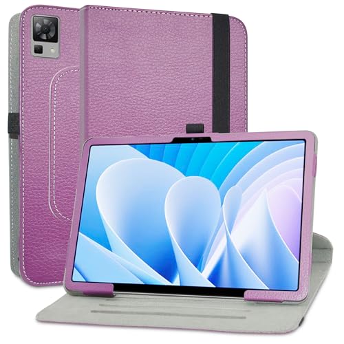 MAMA MOUTH Kompatibel mit DOOGEE T30 Pro hülle,360° Drehbarer Stand Cover Premium Schutzhülle Tasche Etui mit Ständerfunktion Case für DOOGEE T30 Pro/DOOGEE T30 Ultra 11 Inch Tablet,Violett von MAMA MOUTH