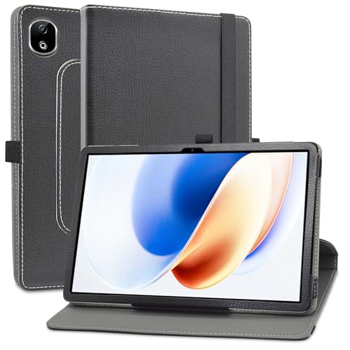 MAMA MOUTH Kompatibel mit DOOGEE T30E hülle,360° Drehbarer Stand Cover Premium Schutzhülle Tasche Etui mit Ständerfunktion Case für UMIDIGI G9 Tab/DOOGEE T30E 11 Zoll Tablet,Schwarz von MAMA MOUTH