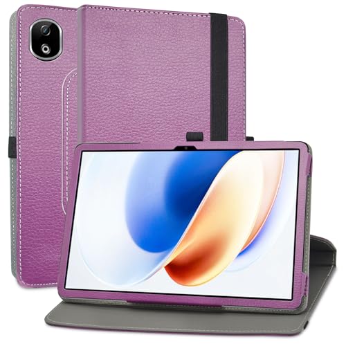 MAMA MOUTH Kompatibel mit DOOGEE T30E hülle,360° Drehbarer Stand Cover Premium Schutzhülle Tasche Etui mit Ständerfunktion Case für UMIDIGI G9 Tab/DOOGEE T30E 11 Zoll Tablet,Violett von MAMA MOUTH