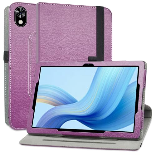 MAMA MOUTH Kompatibel mit DOOGEE U10 hülle,360° Drehbarer Stand Cover Premium Schutzhülle Tasche Etui mit Ständerfunktion Case für DOOGEE U10 2025 / DOOGEE U9 10.1 Zoll Tablet,Violett von MAMA MOUTH
