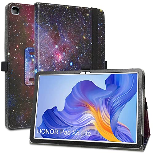 MAMA MOUTH Kompatibel mit Honor Pad X8 Hülle,Schutzhülle mit Hochwertiges PU Leder Tasche Case für 10.1" Honor Pad X8 / X8 Lite Tablet(Not fit Honor Pad 8),Galaxy von MAMA MOUTH