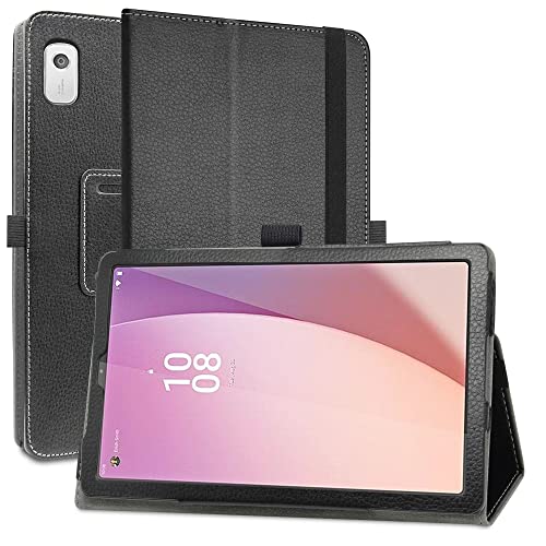 MAMA MOUTH Kompatibel mit Lenovo Tab M9 Hülle,Schutzhülle mit Hochwertiges PU Leder Tasche Case für 9" Lenovo Tab M9 (TB310FU) Tablet,Schwarz von MAMA MOUTH