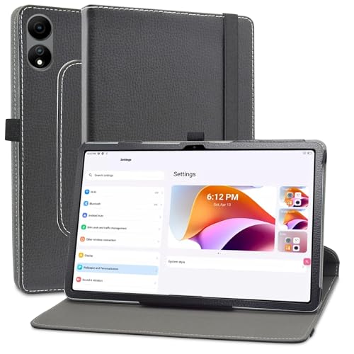 MAMA MOUTH Kompatibel mit OSCAL Elite 1 hülle,360° Drehbarer Stand Cover Premium Schutzhülle Tasche Etui mit Ständerfunktion Case für OSCAL Elite 1 / Honor Pad 9 Pro 12.1 Zoll Tablet,Schwarz von MAMA MOUTH