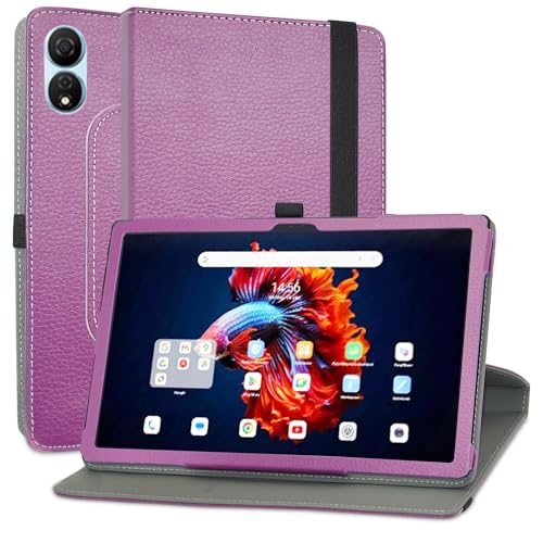 MAMA MOUTH Kompatibel mit OSCAL Pad 80 WiFi hülle,360° Drehbarer Stand Cover Premium Schutzhülle Tasche Etui mit Ständerfunktion Case für Blackview Tab 9 WiFi 10.51 Zoll Tablet,Violett von MAMA MOUTH