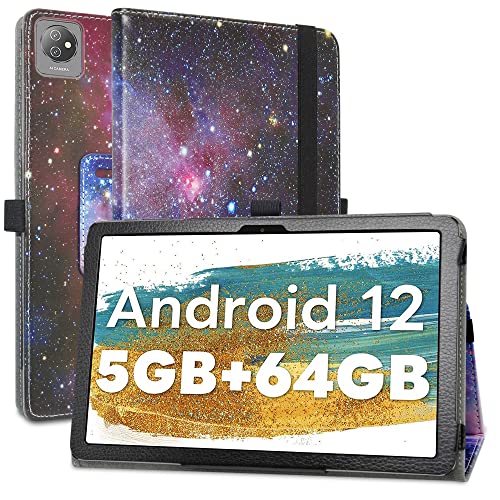 MAMA MOUTH Kompatibel mit OSCAL Pad70 Hülle,Schutzhülle mit Hochwertiges PU Leder Tasche Case für 10.1" OSCAL Pad60 / OSCAL Pad70 / OSCAL Pad6 / Blackview Tab 7 WiFi/OSCAL Pad16 Tablet,Galaxy von MAMA MOUTH
