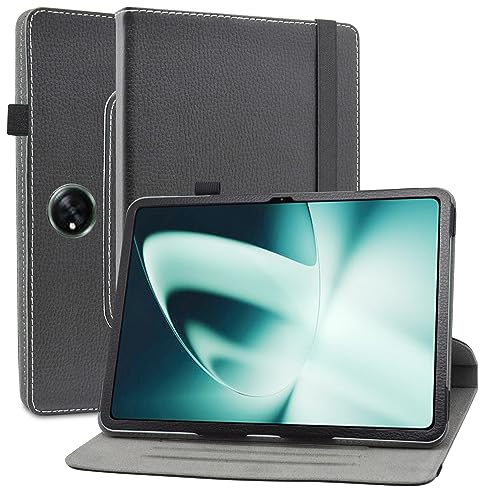 MAMA MOUTH Kompatibel mit Oppo Pad 3 hülle,360° Drehbarer Stand Cover Premium Schutzhülle Tasche Etui mit Ständerfunktion Case für Oppo Pad 2 / OnePlus Pad 11.61 Zoll Tablet,Schwarz von MAMA MOUTH