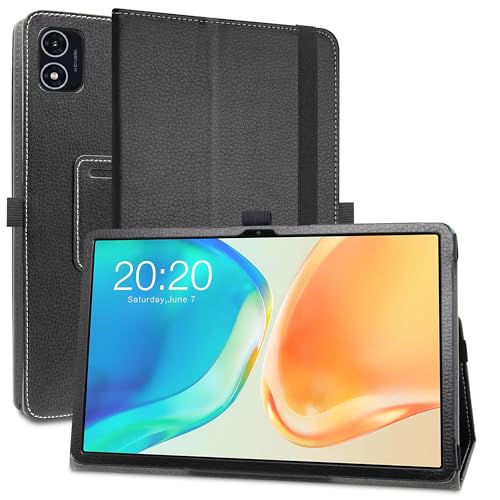 MAMA MOUTH Kompatibel mit TECLAST M40 Plus Hülle,Schutzhülle mit Hochwertiges PU Leder Tasche Case für TECLAST M40 Plus/TECLAST P40HD / TECLAST P40S 10.1 Inch Tablet (DUAL Camera) 2023,Schwarz von MAMA MOUTH