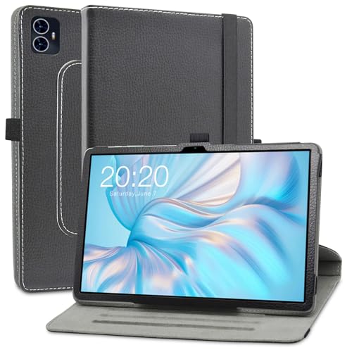 MAMA MOUTH Kompatibel mit TECLAST M50 Pro hülle,360° Drehbarer Stand Cover Premium Schutzhülle Tasche Etui mit Ständerfunktion Case für TECLAST M50 Pro / M50 / TECLAST M50HD 10.1 Inch Tablet,Schwarz von MAMA MOUTH