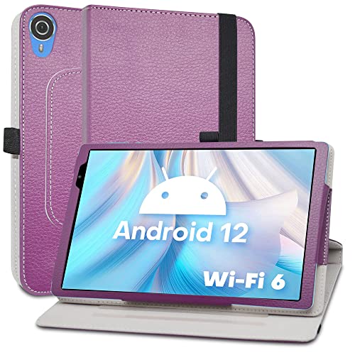 MAMA MOUTH Kompatibel mit TECLAST P25T hülle,360° Drehbarer Stand Cover Premium Schutzhülle Tasche Etui mit Ständerfunktion Case für 10.1" TECLAST P25T,Violett von MAMA MOUTH