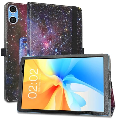 MAMA MOUTH Kompatibel mit TECLAST P26T Hülle,Schutzhülle mit Hochwertiges PU Leder Tasche Case für TECLAST P26T / TECLAST P25T / ApoloMedia EP103A 10.1 Inch Tablet,Galaxy von MAMA MOUTH