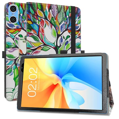 MAMA MOUTH Kompatibel mit TECLAST P26T Hülle,Schutzhülle mit Hochwertiges PU Leder Tasche Case für TECLAST P26T / TECLAST P25T / ApoloMedia EP103A 10.1 Inch Tablet,Love Tree von MAMA MOUTH