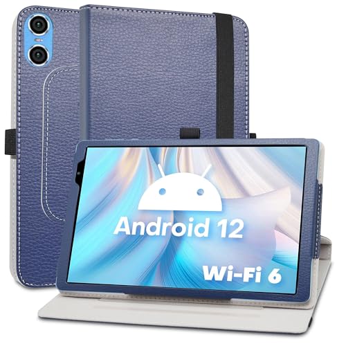 MAMA MOUTH Kompatibel mit TECLAST P26T hülle,360° Drehbarer Stand Cover Premium Schutzhülle Tasche Etui mit Ständerfunktion Case für TECLAST P26T 10.1 Inch Tablet,Blau von MAMA MOUTH