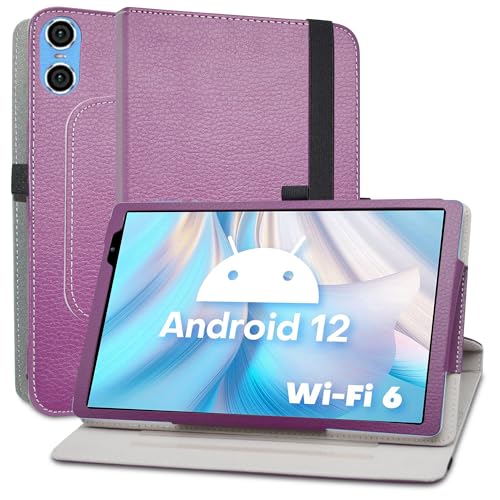 MAMA MOUTH Kompatibel mit TECLAST P26T hülle,360° Drehbarer Stand Cover Premium Schutzhülle Tasche Etui mit Ständerfunktion Case für TECLAST P26T 10.1 Inch Tablet,Violett von MAMA MOUTH