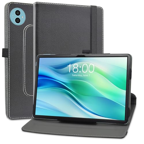 MAMA MOUTH Kompatibel mit TECLAST P50 hülle,360° Drehbarer Stand Cover Premium Schutzhülle Tasche Etui mit Ständerfunktion Case für TECLAST P50 11 Zoll Tablet,Schwarz von MAMA MOUTH