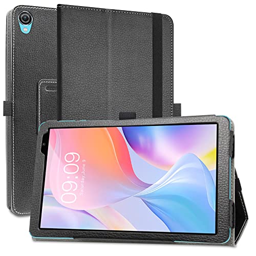 MAMA MOUTH Kompatibel mit TECLAST P80T Hülle,Schutzhülle mit Hochwertiges PU Leder Tasche Case für TECLAST P80T / Blackview Tab 50 WiFi/Alldocube iPlay 50 Mini Lite 8Inch Tablet,Schwarz von MAMA MOUTH