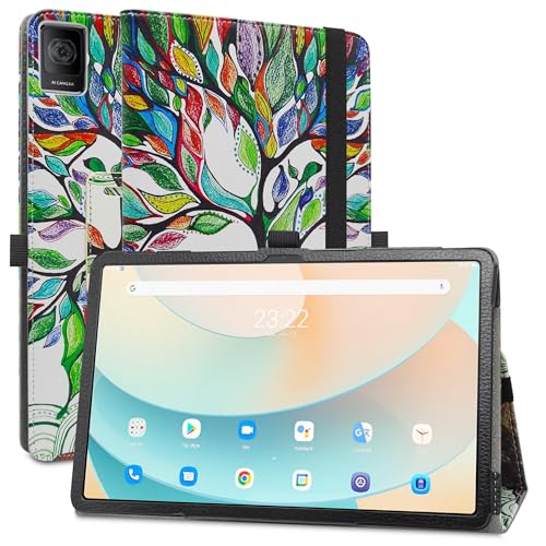 MAMA MOUTH Kompatibel mit TECLAST T40Air Hülle,Schutzhülle mit Hochwertiges PU Leder Tasche Case für TECLAST T40Air 10.4 Inch Tablet,Love Tree von MAMA MOUTH