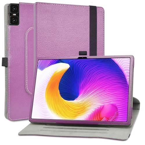 MAMA MOUTH Kompatibel mit TECLAST T45HD hülle,360° Drehbarer Stand Cover Premium Schutzhülle Tasche Etui mit Ständerfunktion Case für TECLAST T45HD 10.5 Inch Tablet,Violett von MAMA MOUTH