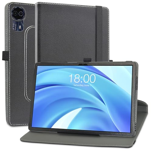MAMA MOUTH Kompatibel mit TECLAST T50HD hülle,360° Drehbarer Stand Cover Premium Schutzhülle Tasche Etui mit Ständerfunktion Case für Teclast T50 Max/Teclast T50 Plus/Odea S11 11 Zoll Tablet,Schwarz von MAMA MOUTH