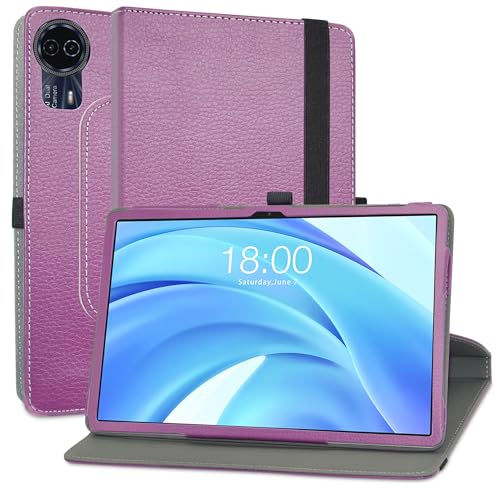 MAMA MOUTH Kompatibel mit TECLAST T50HD hülle,360° Drehbarer Stand Cover Premium Schutzhülle Tasche Etui mit Ständerfunktion Case für Teclast T50 Max/Teclast T50 Plus/Odea S11 11 Zoll Tablet,Violett von MAMA MOUTH