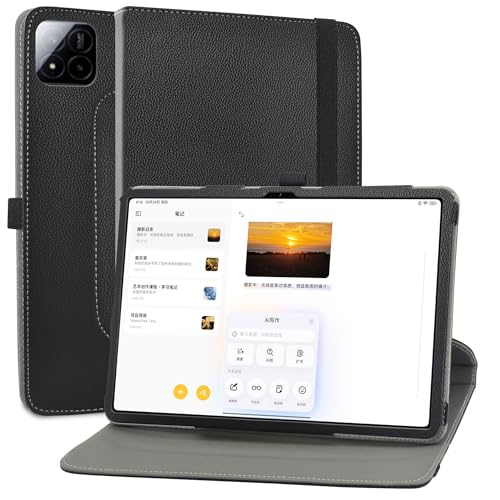 MAMA MOUTH Kompatibel mit Xiaomi Pad 7 Pro hülle,360° Drehbarer Stand Cover Premium Schutzhülle Tasche Etui mit Ständerfunktion Case für Xiaomi Pad 7 Pro/Pad 7 11.2 Zoll Tablet,Schwarz von MAMA MOUTH