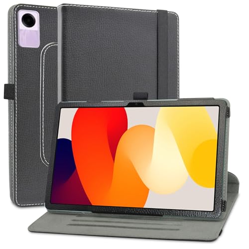 MAMA MOUTH Kompatibel mit Xiaomi Redmi Pad SE hülle,360° Drehbarer Stand Cover Premium Schutzhülle Tasche Etui mit Ständerfunktion Case für Xiaomi Redmi Pad SE 11 Inch Tablet,Schwarz von MAMA MOUTH