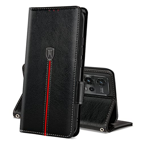 MAMA MOUTH Hülle für Motorola Moto G72, Magnet Leder Kartenfach Handyhülle, Klappbar Wallet Tasche Moto G72 Schutzhülle, Flip TPU Bumper Silikon Cover, Stoßfeste Case für Motorola Moto G72 Schwarz MAMA MOUTH Hülle für Motorola Moto G72, Magnet Leder Kartenfach Handyhülle, Klappbar Wallet Tasche Moto G72 Schutzhülle, Flip TPU Bumper Silikon Cover, Stoßfeste Case für Motorola Moto G72 Schwarz von MAMA MOUTH