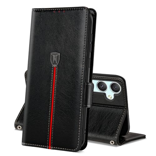 MAMA MOUTH Hülle für Samsung Galaxy A55 5G, Magnet Leder Kartenfach Handyhülle, Klappbar Wallet Tasche Galaxy A55 Schutzhülle, Flip TPU Bumper Silikon Cover, Stoßfeste Case für Samsung A55 Schwarz MAMA MOUTH Hülle für Samsung Galaxy A55 5G, Magnet Leder Kartenfach Handyhülle, Klappbar Wallet Tasche Galaxy A55 Schutzhülle, Flip TPU Bumper Silikon Cover, Stoßfeste Case für Samsung A55 Schwarz von MAMA MOUTH