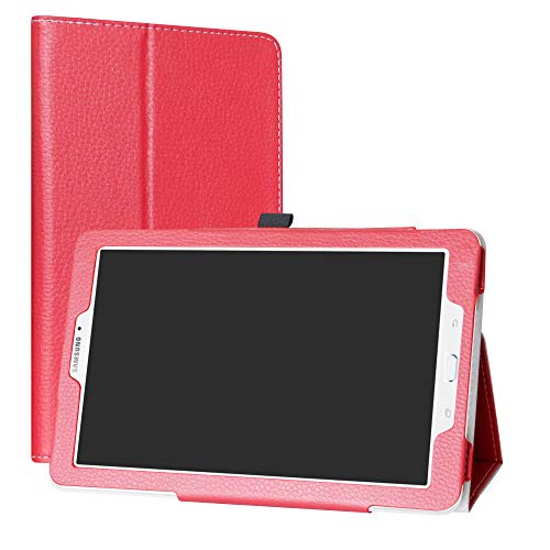 MAMA MOUTH Samsung Galaxy Tab E 9.6 hülle, Folding Ständer Hülle Case mit Standfunktion für 9.6" Samsung Galaxy Tab E 9.6 T560 T561 Android Tablet-PC,Rot von MAMA MOUTH