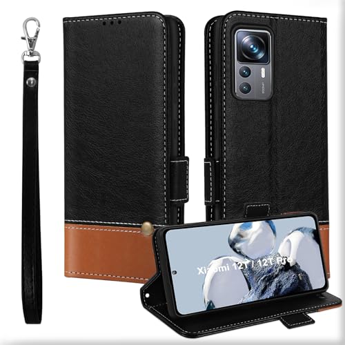 MAMA MOUTH Für Xiaomi 12T Pro/Mi 12T Hülle, Kartenfächer Leder Magnet Handyhülle,Stoßfeste Brieftasche Für Xiaomi 12T Pro Klapphülle, TPU Bumper Schutzhülle Case Cover für Xiaomi 12T Schwarz MAMA MOUTH Für Xiaomi 12T Pro/Mi 12T Hülle, Kartenfächer Leder Magnet Handyhülle,Stoßfeste Brieftasche Für Xiaomi 12T Pro Klapphülle, TPU Bumper Schutzhülle Case Cover für Xiaomi 12T Schwarz von MAMA MOUTH
