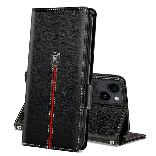 iPhone 15 Plus Hülle, Magnet Leder Kartenfach Handyhülle, Klappbar Wallet Tasche iPhone 15 Plus Schutzhülle, Flip TPU Bumper Silikon Book Cover, Stoßfeste Case für iPhone 15 Plus Schwarz iPhone 15 Plus Hülle, Magnet Leder Kartenfach Handyhülle, Klappbar Wallet Tasche iPhone 15 Plus Schutzhülle, Flip TPU Bumper Silikon Book Cover, Stoßfeste Case für iPhone 15 Plus Schwarz von MAMA MOUTH