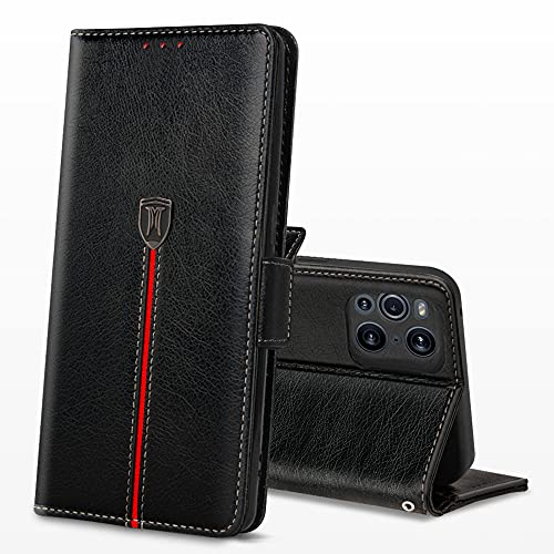 MAMA MOUTH Hülle für Oppo Find X3 Pro 5G, Magnet Ledertasche Handyhülle, Klapp Leder Kartenfächer Schutzhülle, Flip TPU Bumper Silikon Bookcase, Stoßfeste Cover für Find X3 Pro 5G / Find X3 Schwarz MAMA MOUTH Hülle für Oppo Find X3 Pro 5G, Magnet Ledertasche Handyhülle, Klapp Leder Kartenfächer Schutzhülle, Flip TPU Bumper Silikon Bookcase, Stoßfeste Cover für Find X3 Pro 5G / Find X3 Schwarz von MAMA MOUTH