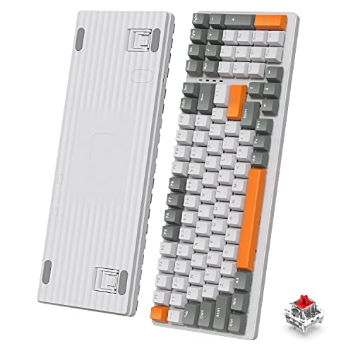 K3 Mechanische Tastatur ultrakompakt Mini Volle Größe Typ C USB Pro Kontrol Freek NKRO wasserfest 10 RGB Chroma Beleuchtung LED Taktil & klickend linearer roter Schalter für PC/Mac,QWERTY Layout von MAMBASNAKE