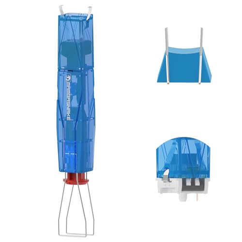 MAMBASNAKE 2-in-1-Tastenkappenschalter-Abzieherwerkzeug für Hot-Swappable mechanische Tastatur, 304 Edelstahl MX Keys Remover Kit für DIY Custom Gaming Tastatur, Blau Transluzent von MAMBASNAKE