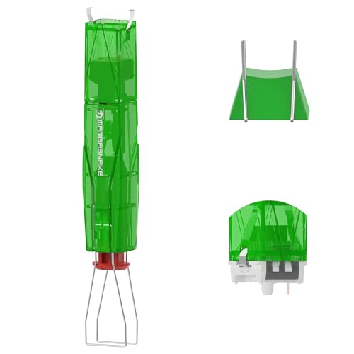 MAMBASNAKE 2-in-1-Tastenkappenschalter-Abzieherwerkzeug für Hot-Swappable mechanische Tastatur, 304 Edelstahl MX Keys Remover Kit für DIY Custom Gaming Tastatur, Grün Transluzent von MAMBASNAKE