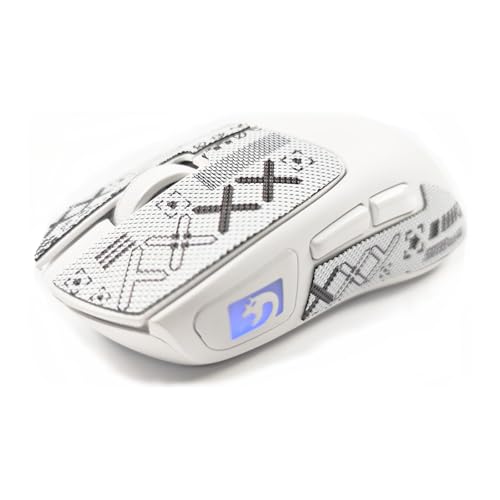 MAMBASNAKE M4 Ultra-Leichte Kabellose Gaming-Maus, 53g, PAW3311 Sensor, 24000 DPI, Tri-Mode Bluetooth/2.4G/Kabel, RGB-Beleuchtung, 400mAh Akku, 20M Klicks, für Gaming/Arbeit - Weiß&Aufkleber MAMBASNAKE M4 Ultra-Leichte Kabellose Gaming-Maus, 53g, PAW3311 Sensor, 24000 DPI, Tri-Mode Bluetooth/2.4G/Kabel, RGB-Beleuchtung, 400mAh Akku, 20M Klicks, für Gaming/Arbeit - Weiß&Aufkleber von MAMBASNAKE