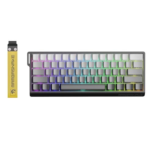 MAMBASNAKE X60 HE Rapid Trigger Magnetic Keyboard, 0.01mm RT Accuracy Gaming Keyboard, Magnetic Switch, Tri-Mode, 0.125ms Latency, 8K Polling Rate, 4000mAh, for Gamer - Black MAMBASNAKE X60 HE Rapid Trigger Magnetic Keyboard, 0.01mm RT Accuracy Gaming Keyboard, Magnetic Switch, Tri-Mode, 0.125ms Latency, 8K Polling Rate, 4000mAh, for Gamer - Black von MAMBASNAKE