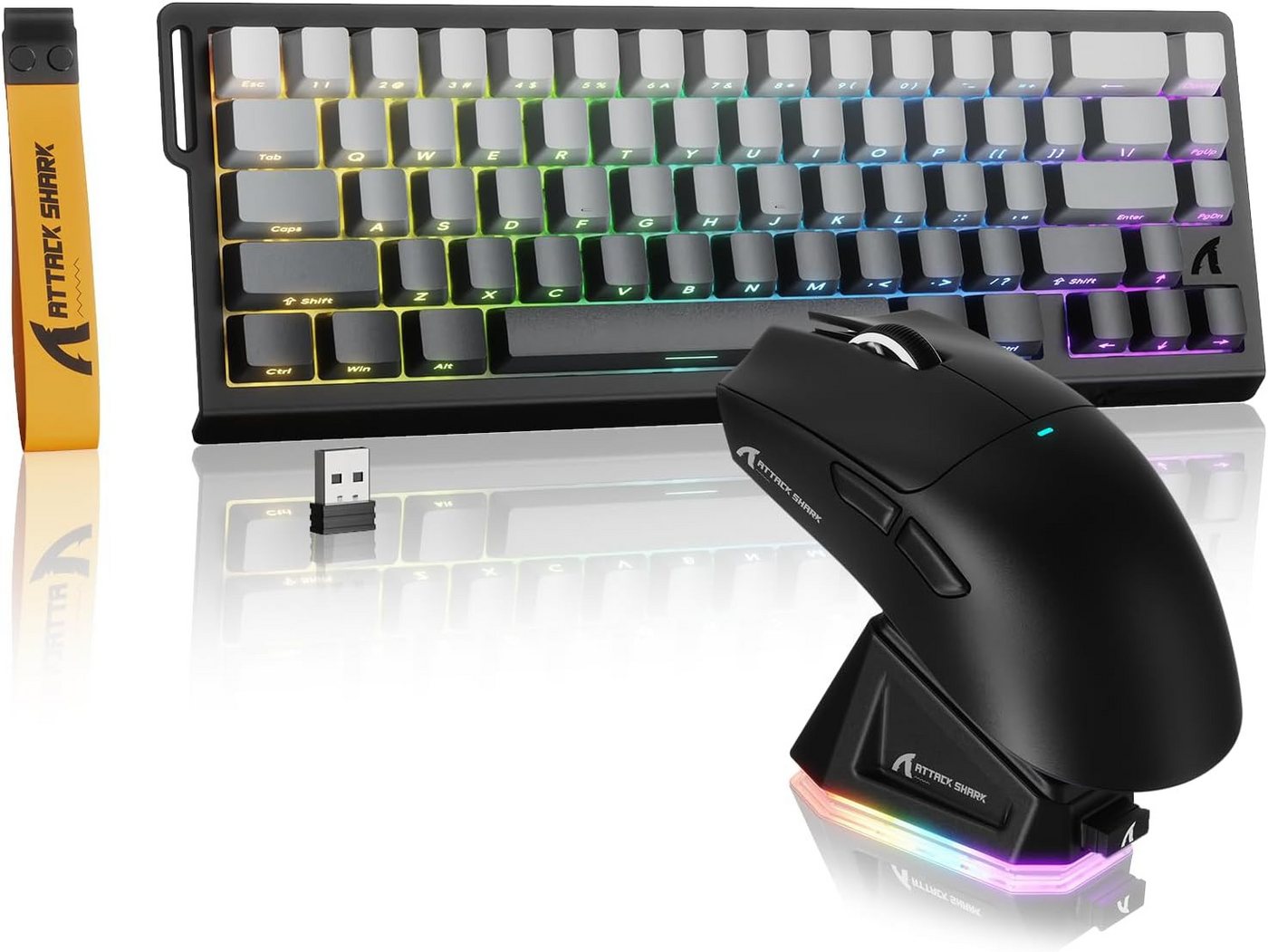 MAMBASNAKE mit magnetschaltern, 8-kHz-Trigger, Tri-Mode für maximale Flexibilität Tastatur- und Maus-Set, mit Extrem schnelle Reaktion mit 0,125 ms Latenz & 0,01 mm Auslösung MAMBASNAKE mit magnetschaltern, 8-kHz-Trigger, Tri-Mode für maximale Flexibilität Tastatur- und Maus-Set, mit Extrem schnelle Reaktion mit 0,125 ms Latenz & 0,01 mm Auslösung von MAMBASNAKE