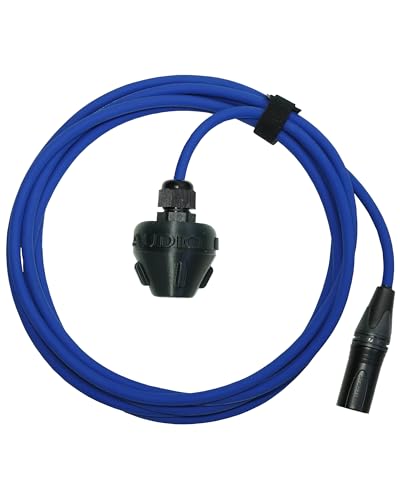Modulares Unterwassermikrofon (wasserdichtes Kontakt-Hydrophon, wasserdichtes Mikrofon, hydrophob) (8m, XLR) von MANALIVE AUDIO