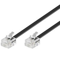 Telefonkabel | Modularanschlußkabel | RJ11/RJ14-Stecker (6P4C) > RJ11/RJ14-Stecker (6P4C) | schwarz | 6,0m Telefonkabel | Modularanschlußkabel | RJ11/RJ14-Stecker (6P4C) > RJ11/RJ14-Stecker (6P4C) | schwarz | 6,0m von MANAX