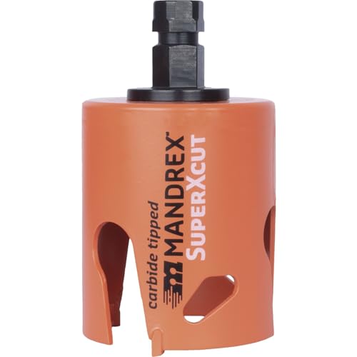 SuperXcut Mehrzweck-Lochsäge mit Hartmetallzähnen – komplett mit One-Click-Aufnahme von Mandrex Smart tools for every job