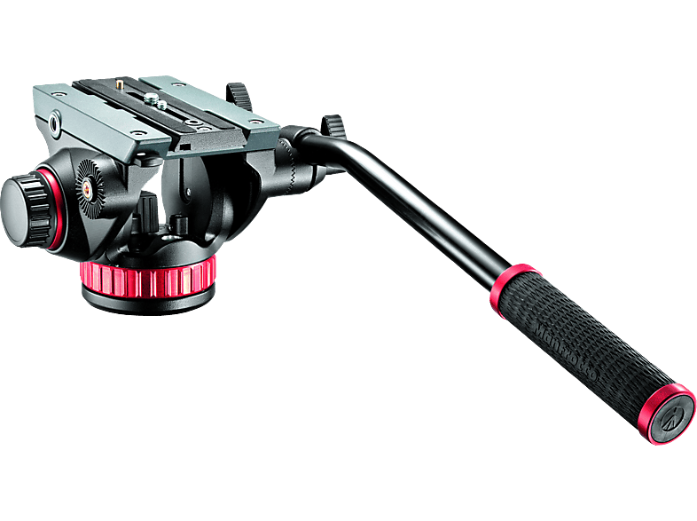 MANFROTTO MVH502AH+504PL Stativkopf, Schwarz, Höhe offen bis 130 mm von MANFROTTO