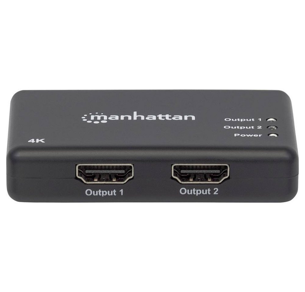 MANHATTAN 4K 2-Port HDMI-Splitter 4K@30Hz Stromversorgung HDMI-Adapter MANHATTAN 4K 2-Port HDMI-Splitter 4K@30Hz Stromversorgung HDMI-Adapter von MANHATTAN