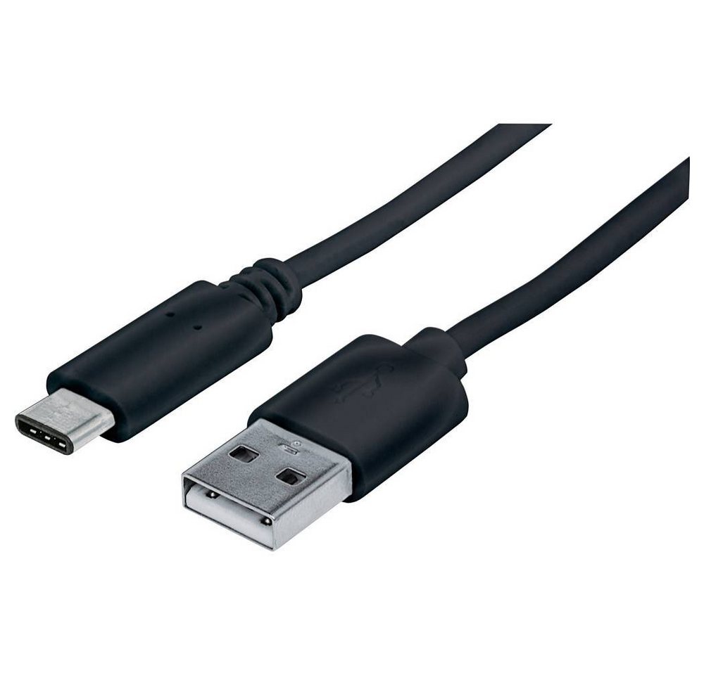 MANHATTAN Hi-Speed USB Type-C™ Anschlußkabel, C-Stecker / USB-Kabel, (1.00 cm), UL-zertifiziert von MANHATTAN