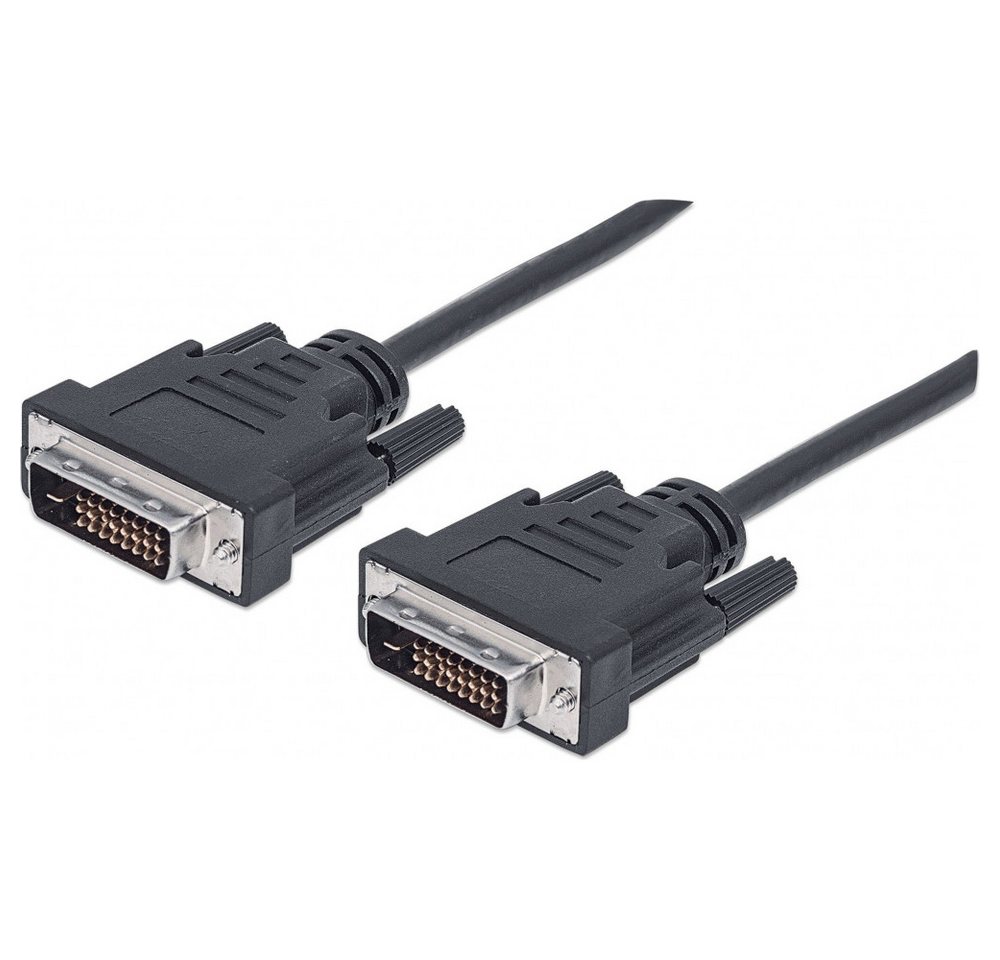 MANHATTAN Manhattan DVI-D Kabel (3m) für Videogeräte. Elektro-Kabel, DVI-D, Hochwertiges DVI-D Kabel, ideal für Videogeräte von MANHATTAN