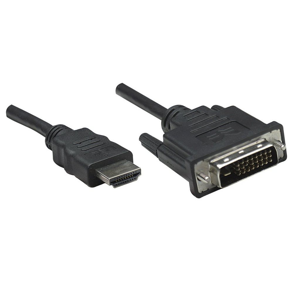 MANHATTAN Manhattan HDMI / DVI Adapterkabel HDMI-A Stecker, DVI-D 24+1pol. Steck HDMI-Kabel, (1.00 cm) von MANHATTAN