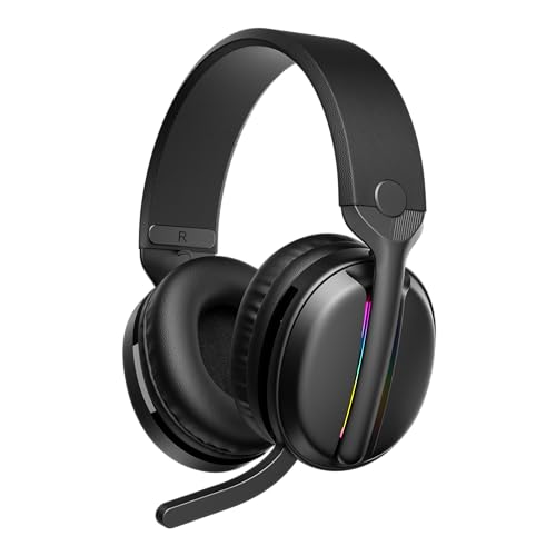 MANKIW Kabelloses Gaming Headset für PS5, PS4, PC, Mac, 2.4GHz USB & Type-C & 5.4 Bluetooth Gaming Kopfhörer mit geringer Latenz, Geräuschunterdrückendem Mikrofon, 40 Std. Akku, 3,5 mm Kabelmodus MANKIW Kabelloses Gaming Headset für PS5, PS4, PC, Mac, 2.4GHz USB & Type-C & 5.4 Bluetooth Gaming Kopfhörer mit geringer Latenz, Geräuschunterdrückendem Mikrofon, 40 Std. Akku, 3,5 mm Kabelmodus von MANKIW
