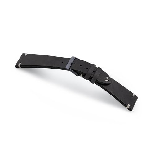 MANUFAKTURWERK Armband UHLENHORST | kompatibel mit Apple Watch 1-9, SE | Leder | für Damen und Herren | Sport | Schwarz, Größe:XL (Large). 42 mm / 44 mm / 45 mm, Farbe:Mitternacht Aluminium von MANUFAKTURWERK