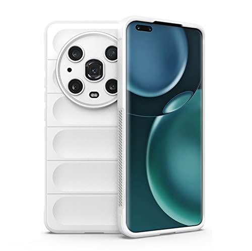 MAOGE Hülle für Honor Magic4 Pro 5G, [Fallschutz, rutschfest Airbag-Design] Robust-Case Stylische Schutzhülle, TPU Bumper + Weiches Silikon Stoßfest Handyhülle - Grau von MAOGE