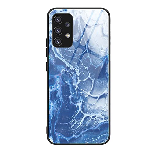 MAOGE Hülle für Samsung Galaxy A53 5G, Ultradünne Gehärtetem Glas Zurück & Weich Silikon TPU Rahmen Handyhülle Glänzend Marmor Case Stoßfest Schutzhülle, Blaues Meer MAOGE Hülle für Samsung Galaxy A53 5G, Ultradünne Gehärtetem Glas Zurück & Weich Silikon TPU Rahmen Handyhülle Glänzend Marmor Case Stoßfest Schutzhülle, Blaues Meer von MAOGE
