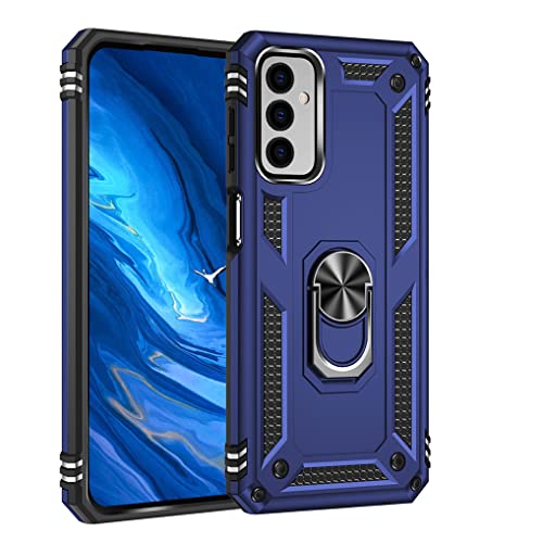 MAOGE Hülle für Samsung Galaxy M23 5G, Militär Strapazierfähig Robust Handyhülle Outdoor Stoßfest Silikon TPU + PC Handy Case Schutzhülle mit 360 Grad Ring Ständer - Blau MAOGE Hülle für Samsung Galaxy M23 5G, Militär Strapazierfähig Robust Handyhülle Outdoor Stoßfest Silikon TPU + PC Handy Case Schutzhülle mit 360 Grad Ring Ständer - Blau von MAOGE